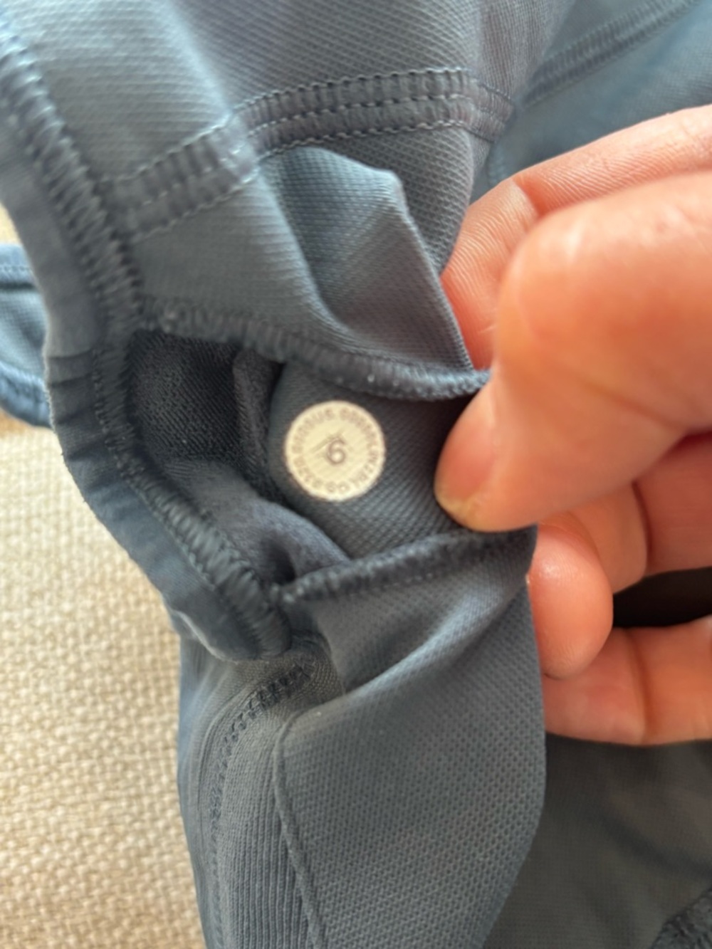 lululemon athletica Slate Blue High-Neck Performance Crop Top - Picture 4 of 4